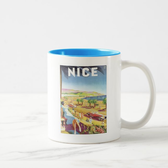 Vintage Nice France Coffee Mug (Right)
