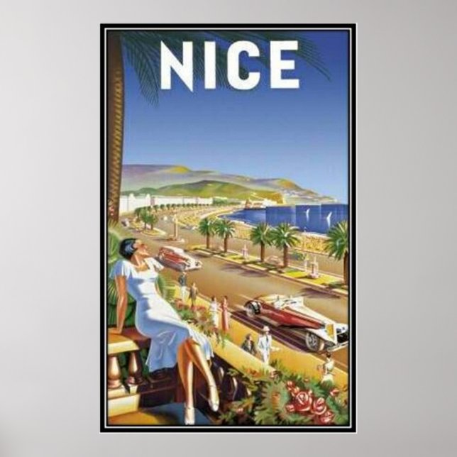 Vintage Nice, France - Poster (Front)