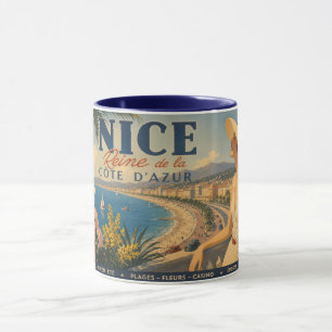 Vintage Nice Reine Cote D'Azur Mug