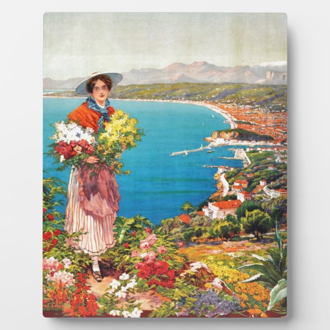 Vintage Nice Reine Cote D'Azur Plaque (Front)
