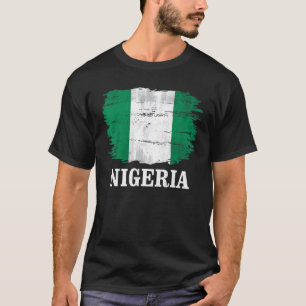 Vintage Nigeria Flag For Nigerian T-Shirt
