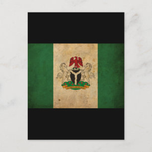 Vintage Nigeria Flag Postcard