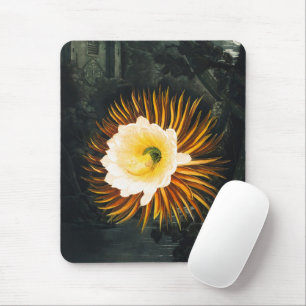 Vintage Night-Blowing Cereus Gothic Art Mouse Mat