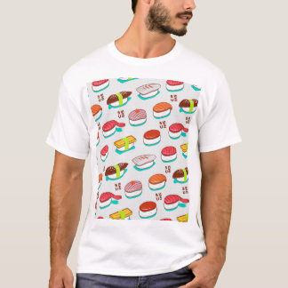 Vintage nigiri sushi, doodle pattern T-Shirt