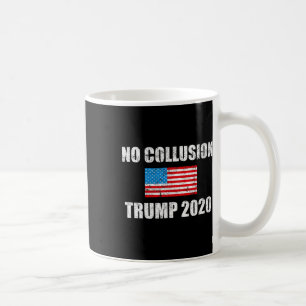Vintage No Collusion Shirt Usa Flag Pro Trump T Sh Coffee Mug