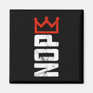 Vintage No Kings Protest Sign Vertical  Magnet