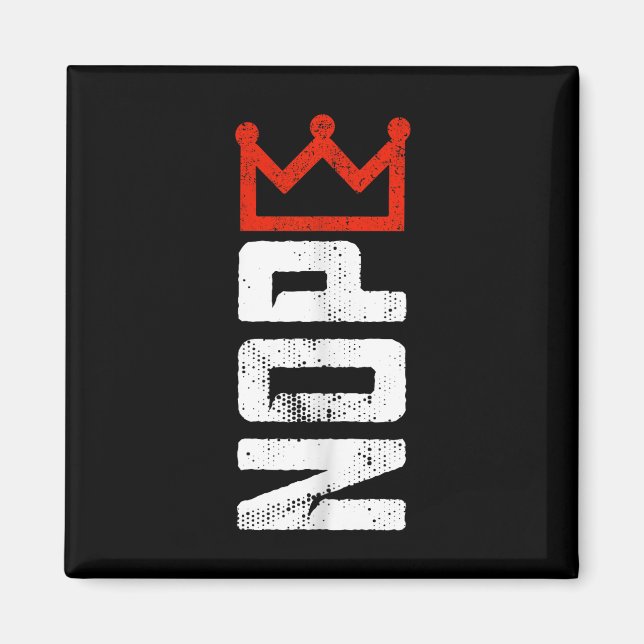 Vintage No Kings Protest Sign Vertical  Magnet (Front)
