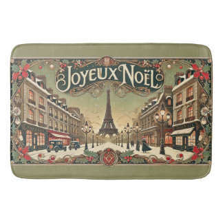 Vintage Noel in Paris Bath Mat