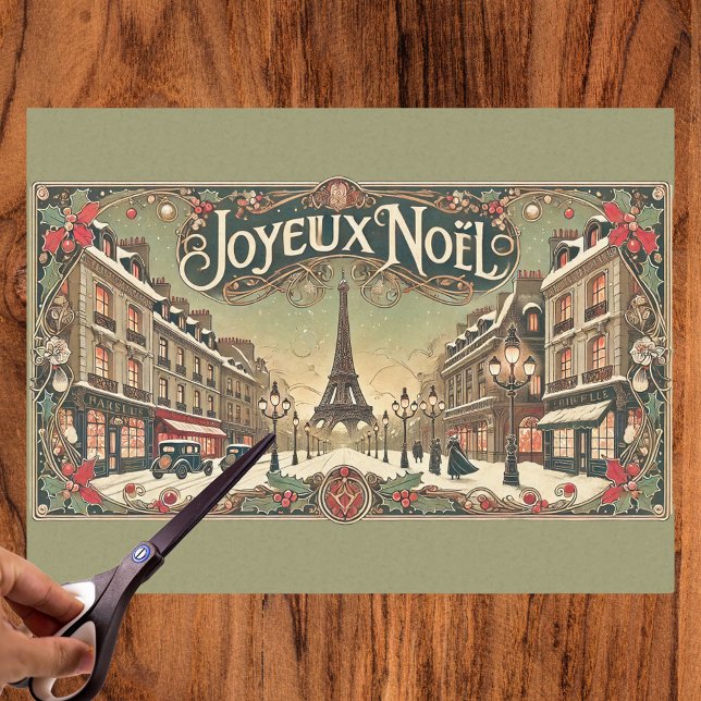 Vintage Noel in Paris  Tissue Paper (Creator Uploaded)