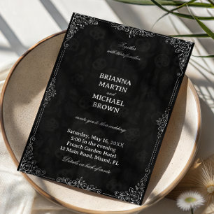 Vintage Noir Ornamental Invitation