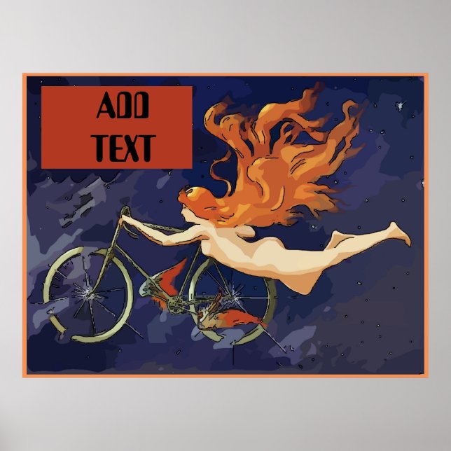 Vintage NOLA Bikes Angel Poster (Front)