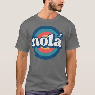 Vintage NOLA Sunset Seal Retro City Emblem for Ne T-Shirt