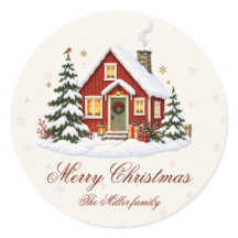 Vintage Nordic Christmas Cottage Holiday Party