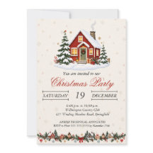 Vintage Nordic Christmas Cottage Holiday Party
