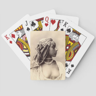 Vintage North African Woman Playing Cards