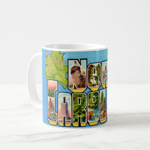 Vintage North Carolina Greetings Coffee Mug