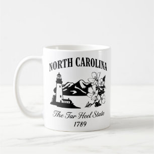 Vintage North Carolina Travel Coffee Mug