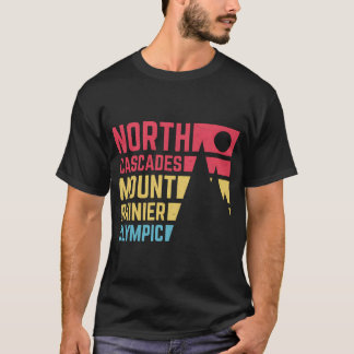 Vintage North Cascades Mount Rainier Olympic Natio T-Shirt