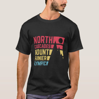 Vintage North Cascades Mount Rainier Olympic Natio T-Shirt