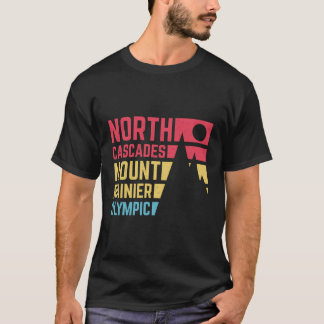 Vintage North Cascades Mount Rainier Olympic Natio T-Shirt
