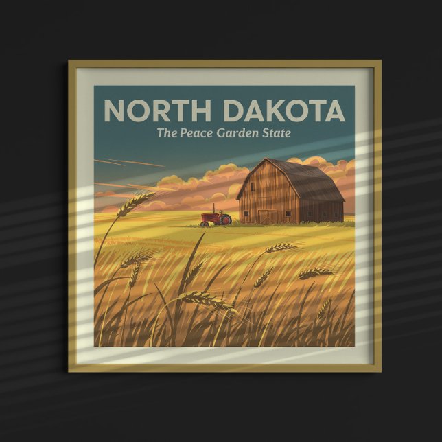 Vintage North Dakota Poster (Creator Uploaded)