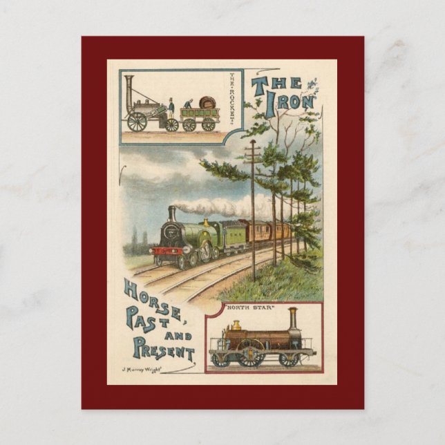 Vintage North Star Train Postcard (Front)