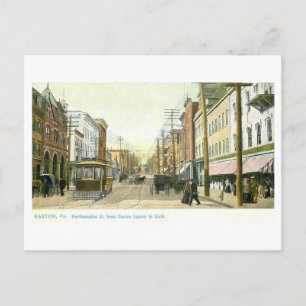 Vintage Northampton Street, Easton, Pennsylvania Postcard