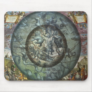 Vintage Northern Constellation Celestial Astronomy Mouse Mat