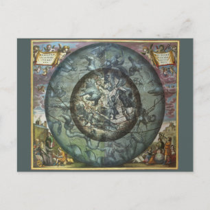 Vintage Northern Constellation Celestial Astronomy Postcard