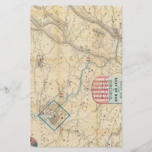 Vintage Northern Virginia Civil War Map (1862)