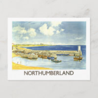 Vintage Northumberland Travel Poster