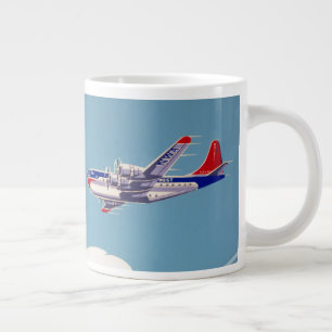 Vintage Northwest Airlines Advertising Poster Large Coffee Mug