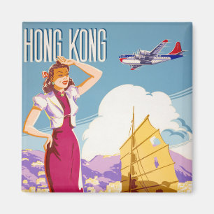 Vintage Northwest Airlines Advertising Poster Magnet