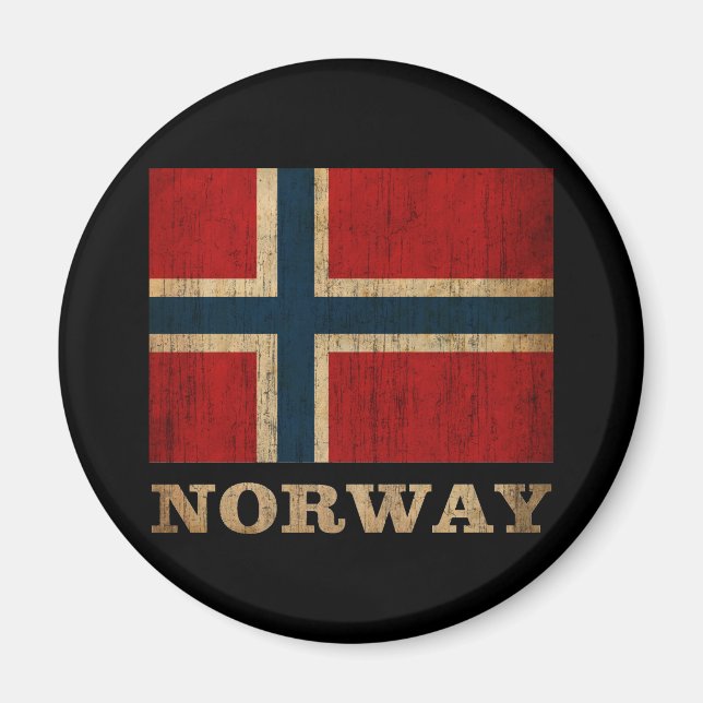 Vintage Norway Magnet (Front)
