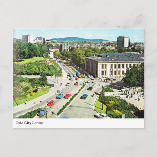 Vintage Norway,  Oslo City Centre, circa 1950s Postcard