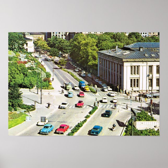 Vintage Norway,  Oslo City centre Poster (Front)