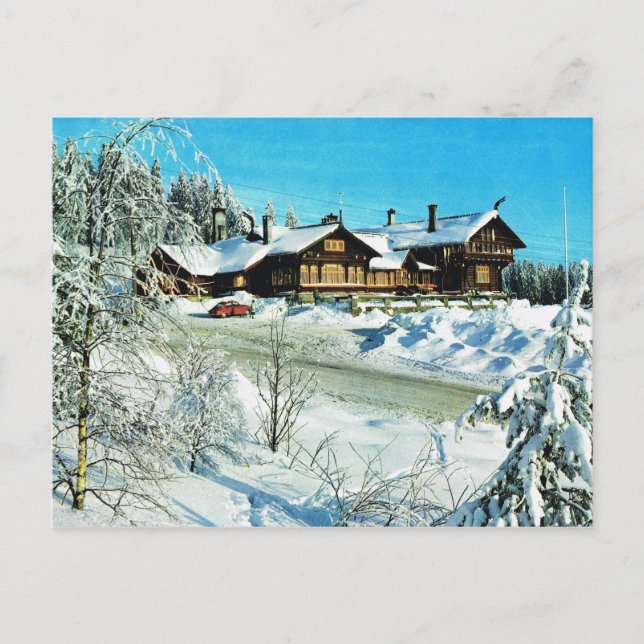 Vintage Norway,  ,Snow in winter mountains Postcard (Front)