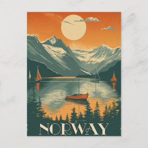 Vintage Norway Travel Postcard