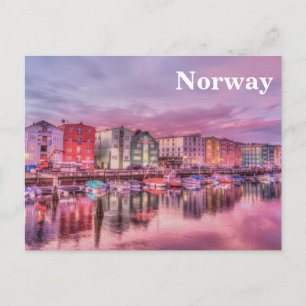 Vintage Norway Travel Tourism Postcard