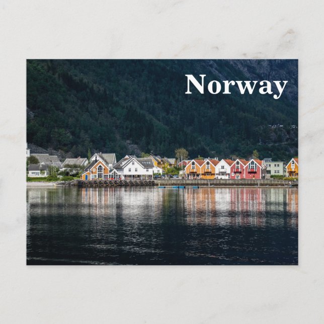 Vintage Norway Travel Tourism Postcard (Front)