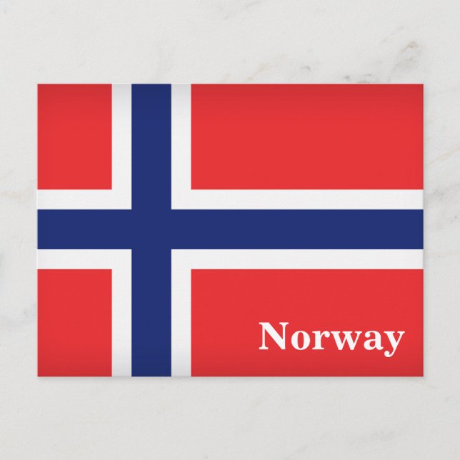 Vintage Norway Travel Tourism Postcard (Front)