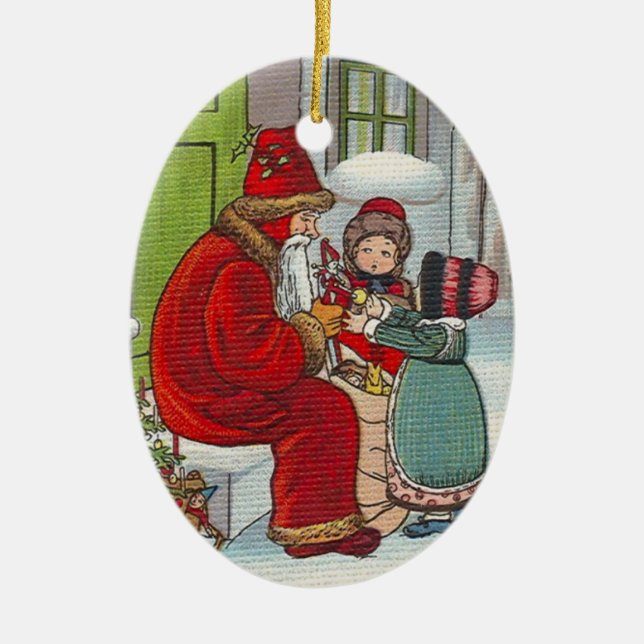 Vintage Norwegian Christmas Ornament (Front)