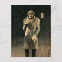 Vintage Nosferatu Art Postcard