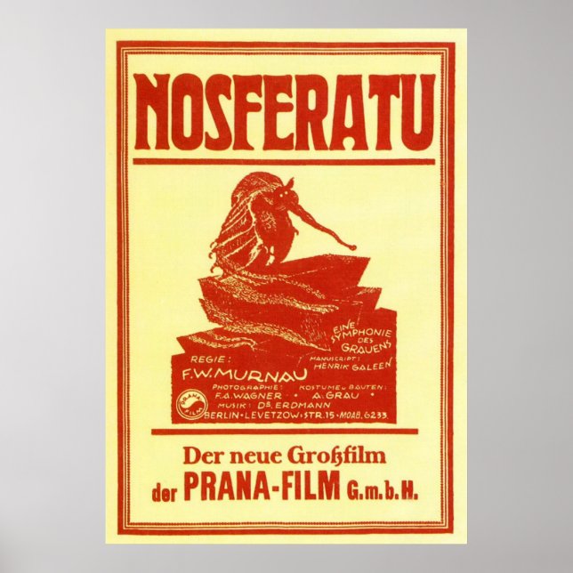 Vintage Nosferatu Poster (Front)
