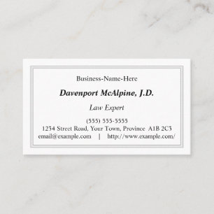 Vintage, Nostalgic, and Classic Business Card