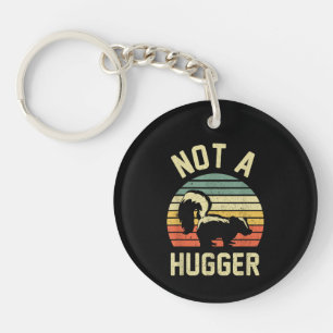 Vintage Not A Hugger Key Ring