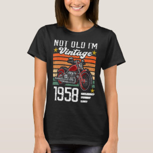 Vintage Not Old I'm 1958 Classic Motorcycle Birth T-Shirt