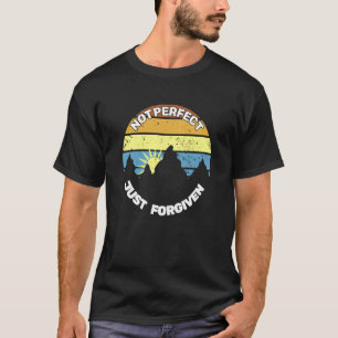 Vintage Not Perfect Just Forgiven Christian Cathol T-Shirt