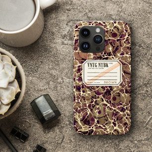 Vintage Notebook Brown VNTG NTBK Case-Mate iPhone 14 Pro Case