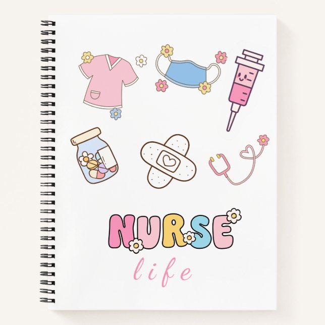 Vintage Notebook Journal | nurse life  (Front)